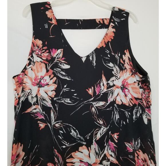 Apt 9 Women's Multicolor Floral Sun Dress,7 1/2 inch Ruffle @ Bottom Size XL - Picture 3 of 5